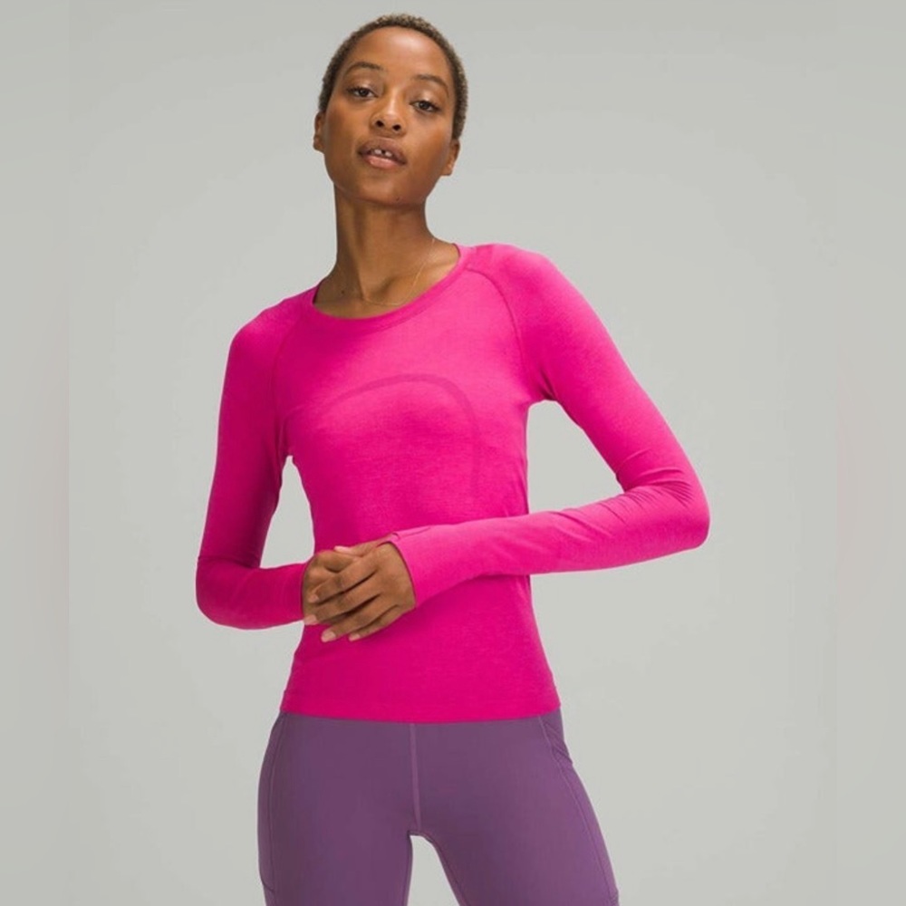 NWOT Lululemon Swiftly Tech Long Sleeve Shirt Sonic Pink